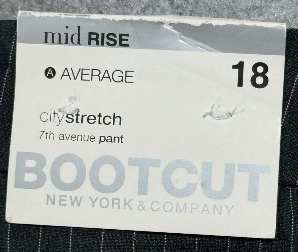 CityStretch 7th Avenue Bootcut Ine Striped Pants Size 18 Average - Picture 3 of 7